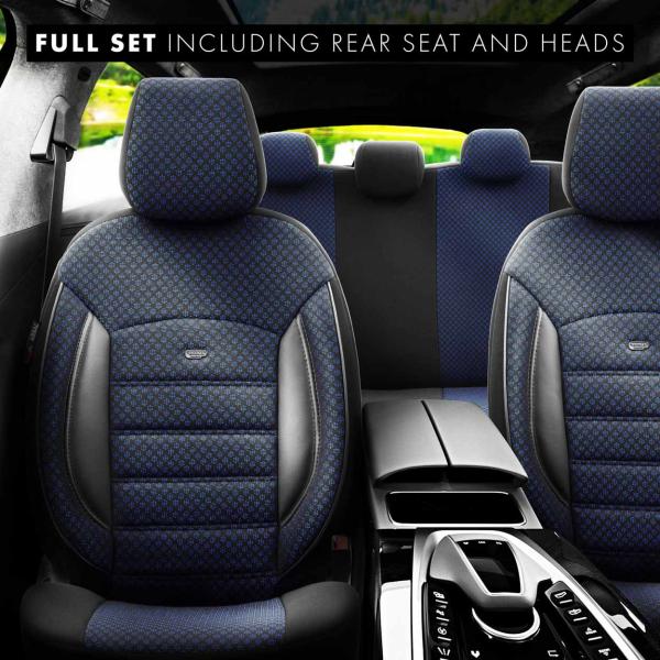 Auto Sitzbezug Set Universal Vorne und Hinten Komfortabel Komplett Set